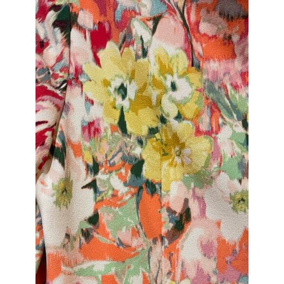 Shelby & Palmer Floral 3/4 Bell Sleeve Hippie Sheath Dress Size 14 - Picture 5 of 9